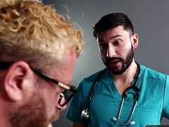 Riley Mitchel getting his throat fucked by the doctor