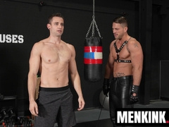 Roman Todds cock whips gym buddy Quin Quire for todays exercise