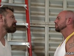 Old bodybuilder grandpa, biceps worship, silver bodybuilder