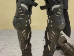 Condom fellow dressed in rubber gear