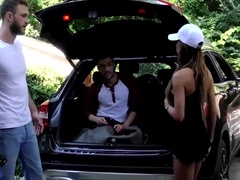 Sweet Beaux Banks asshole pounded outside by Cliff Jensen