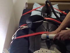 Bondage Tails #1: Rubber Puppy Cums Twice