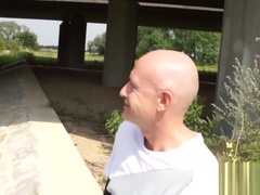 Lusty and cute jock blows and gets fucked by a mature guy