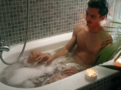 Relaxing Bath Turns Into Powerful Orgasm & Cumshot