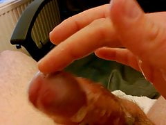 Making My Spit Soaked Cock Explode Cum