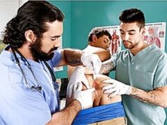 Doctor Jaxton Wheeler has two cocks to play with