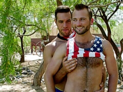 USA hunks Aiden Hart and Alex Mecum celebrate with anal