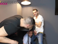 Hetero masculine catches his fucking partner with the professor