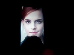 My first cum tribute ever: Emma Watson