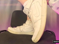 The Power Of Sneakers - Nike Air Foot Fetish From Mistress Crossdres