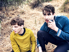 Star Trek porn spoof showing banging on the bridge