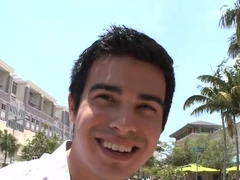 Watch this hot guy get drilled hard by his straight friend