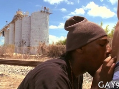 Watch this steamy interracial bisexual gangbang with bi-racial hotness