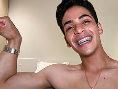 Aparment Tour Showing My Muscles and Flex