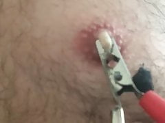 Beautiful and painful nipple clamps. worn for one hour bdsm