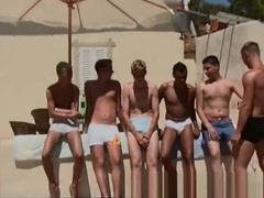 Hot Little Show Guys Fuck Outside