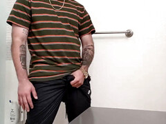 hefty dicked stud fucks his see through Fleshlight and shows off his huge boner