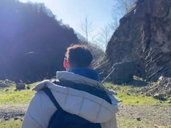 Nice man hesitates to inhale a prick