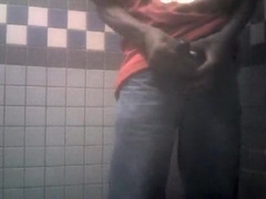 Playing With My Cock In The Mall Bathroom