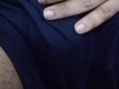 Torrid guy alone at home