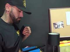 WET DADS - Inmate Jake Morgan takes care of the jail guards (Rikk York)