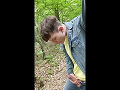 Hot Boy Jerking Big Dick OUTDOORS