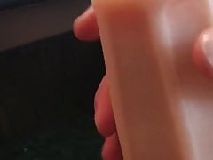 Male sex toy cumshot