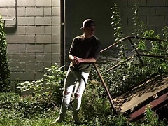 Fetish video with a horny teen and an older pervert