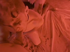 Stiff, gay rimming, gangbang