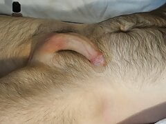 A bucking, wobbly Aneros orgasm with a slug of cum