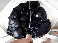 piss on shiny moncler down jacket