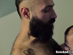Hairy gay cubs sucking dick before anal