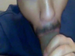 A married Arab sucks his owner not to pay the month 3