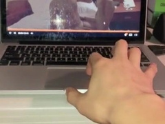 Draining off to porno and chatting filthy to myself