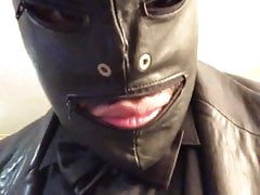 Black leather, big black dick