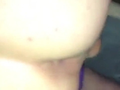 Bouncy Booty Sissy taunting and inhaling trouser snake