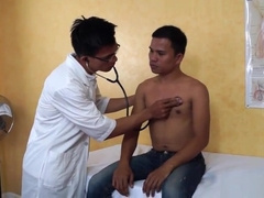 Twink patient cocksucked by his asian doctor