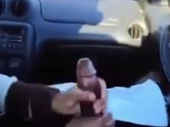 BBC gets a handjob in the car 2