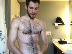 Pissed and cum on the floor 11