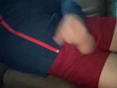 Draining dressed in gym schoolteacher cutoffs, online vid conversing with another coach.