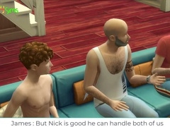 James & Nick Final Episode - Two old dudes tearing up 3some,Daddy -Wickedwhims