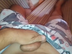 Intense condom deepthroat session with my friends' cum swallowed