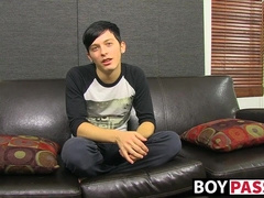 Good looking backdoor bandit strokes his cock and cumshots