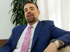 Chubby bearded man Jim Nova enjoys passionate gay missionary sex