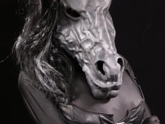 Draped Anthro Pony Fapping and Frolicking with its Large Jugs and Wood