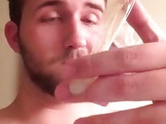 Cum drinking