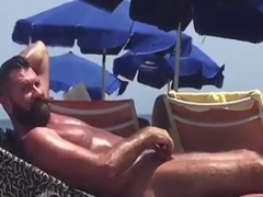 Str8 spy father hunk at the beach