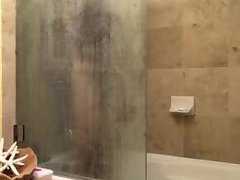 Smoking hot silver fox taking a shower