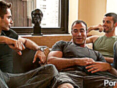 Muscle hunk, páry, gay sex