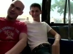 Straight guy gets sucked off by twink